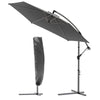 Ampelschirm mit Schutzhülle, Sonnenschirm 300 cm, Grau - vuunot.com