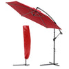 Ampelschirm mit Schutzhülle, Sonnenschirm 300 cm, Rot - vuunot.com