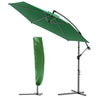 Ampelschirm mit Schutzhülle, Sonnenschirm 300cm Grün - vuunot.com