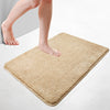 Badematte Rutschfeste Mikrofaser Badezimmerteppich 60x90cm Beige - vuunot.com