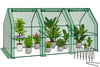 Mini Gewächshaus 270x90x90cm, Foliengewächshaus für Balkon, Garten, Tomatengewächshaus PE-Folie 135g/m², Grün - vuunot.com