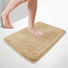 Badematte Rutschfeste Mikrofaser Badezimmerteppich 50x80cm Beige - vuunot.com
