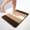 Badematte Rutschfeste, Mikrofaser Badezimmerteppich Farbverlauf 50x80cm Beige - vuunot.com