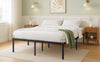 Bettgestell 160x200 cm Metallbett mit Lattenrost und Stauraum unter dem Bett - vuunot.com
