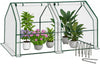 Mini Gewächshaus 180x90x90cm, Foliengewächshaus für Balkon, Garten, Tomatengewächshaus PE-Folie 135g/m², Weiß - vuunot.com