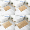 2er-Set Badematte Rutschfeste, Mikrofaser Badezimmerteppich Wellenmuster 60x90cm Beige - vuunot.com