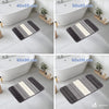 2er-Set Badematte Rutschfeste, Mikrofaser Badezimmerteppich Farbverlauf 40x60cm Grau - vuunot.com