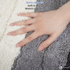 2er-Set Badematte Rutschfeste, Mikrofaser Badezimmerteppich Farbverlauf 50x80cm Grau - vuunot.com