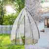 Gewächshaus Foliengewächshaus für Balkon, Garten, überwinterungszelt für Pflanzen, Tomatengewächshaus Winterfest Stabil, 160x160x180cm Weiß - vuunot.com