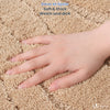 Badematte Rutschfeste, Mikrofaser Badezimmerteppich Wellenmuster 50x80cm Beige - vuunot.com
