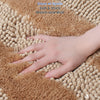 Chenille Badematte Rutschfeste, Mikrofaser Badezimmerteppich 40x60cm Beige - vuunot.com