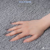 Badematte Rutschfeste Mikrofaser Badezimmerteppich 40x60cm Grau - vuunot.com