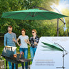 Ampelschirm mit Schutzhülle, Sonnenschirm 300cm Grün - vuunot.com