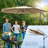 Ampelschirm mit Schutzhülle, Sonnenschirm 300 cm, Khaki - vuunot.com