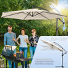 Ampelschirm mit Schutzhülle, Sonnenschirm 300cm Beige - vuunot.com