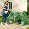 Mini Gewächshaus 180x90x90cm, Foliengewächshaus für Balkon, Garten, Tomatengewächshaus PE-Folie 135g/m², Grün - vuunot.com