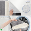 2er-Set Badematte Rutschfeste, Mikrofaser Badezimmerteppich Farbverlauf 40x60cm Grau - vuunot.com