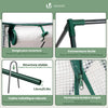 Mini Gewächshaus 180x90x90cm, Foliengewächshaus für Balkon, Garten, Tomatengewächshaus PE-Folie 135g/m², Weiß - vuunot.com