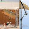 Ampelschirm mit Schutzhülle, Sonnenschirm 300 cm, Khaki - vuunot.com