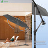 Ampelschirm mit Schutzhülle, Sonnenschirm 300 cm, Grau - vuunot.com