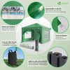 Pavillon 3x3m mit 4 Seitenteilen & 4 Sandsäcke, Pop Up Faltpavillon, Wasserdicht, Faltbar Gartenzelt Partyzelt, Grün - vuunot.com