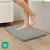 2er-Set Badematte Rutschfeste Mikrofaser Badezimmerteppich 40x60cm Grau - vuunot.com