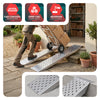 2x Auffahrrampe aus Verzinkter Stahl, Rutschfest Laderampe,160 cm, Maximale Last 400kg - vuunot.com