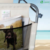 2er Set Sonnenliege Klappbar, Gartenliege Strandliege mit Sonnenschutz und Verstellbarer Rückenlehne, Beige - vuunot.com