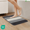 2er-Set Badematte Rutschfeste, Mikrofaser Badezimmerteppich Farbverlauf 40x60cm Grau - vuunot.com