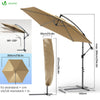 Ampelschirm mit Schutzhülle, Sonnenschirm 300 cm, Khaki - vuunot.com
