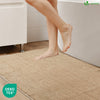 Badematte Rutschfeste Mikrofaser Badezimmerteppich 60x110cm Beige - vuunot.com
