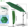 Ampelschirm mit Schutzhülle, Sonnenschirm 300cm Grün - vuunot.com