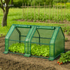 Mini Gewächshaus 180x90x90cm, Foliengewächshaus für Balkon, Garten, Tomatengewächshaus PE-Folie 135g/m², Grün - vuunot.com