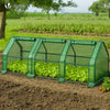 Mini Gewächshaus 270x90x90cm, Foliengewächshaus für Balkon, Garten, Tomatengewächshaus PE-Folie 135g/m², Grün - vuunot.com