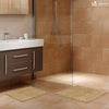 Badematte Rutschfeste Mikrofaser Badezimmerteppich 50x80cm Beige - vuunot.com