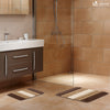 Badematte Rutschfeste, Mikrofaser Badezimmerteppich Farbverlauf 40x60cm Beige - vuunot.com