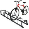 Fahrradständer für 6 Fahrräder, Boden und Wandmontage, Schwarz - vuunot.com