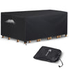 Abdeckung Gartenmöbel 420D Oxford Gewebe 213x132x73cm Schwarz - vuunot.com
