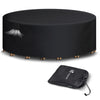 Abdeckung Gartenmöbel 420D Oxford Gewebe Ø190x73cm Schwarz - vuunot.com