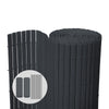 PVC Sichtschutzmatte 100x300 cm, Sichtschutz für Balkon Terrasse, Grau - vuunot.com