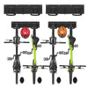 Fahrrad Wandhalterung für 4 Fahrräder + 2 Helme, mit 4 Silikon-Schutzpolstern, Schwarz - vuunot.com