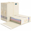 3 Stück Bettwäsche Organizer mit Sichtfenster 38,5x33x12 cm Beige - vuunot.com