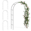 4er Set Rosenbogen Metall Stabil Gartenbogen 240x140x37cm Schwarz - vuunot.com