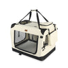 Hundebox faltbar, Oxford-Gewebe, Transportabel 50x35x36 cm S Beige - vuunot.com