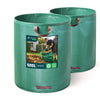 500 Liter Gartensack Gartenabfallsack mit Griffen, Laubsack für Grünabfall, 2er Set - vuunot.com