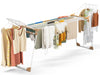 Wäscheständer ausziehbar Flügelwäscheständer klappbar 284x55x122cm Weiß - vuunot.com