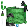 Flexibler Gartenschlauch 15m, Flexibel Wasserschlauch Dehnbarer mit 10 Sprühfunktionen, Grün - vuunot.com