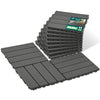 11 Stück Terrassenfliesen 30x30 cm, Klickfliesen Outdoor 1m² Anthrazit - vuunot.com