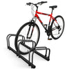 Fahrradständer für 3 Fahrräder, Boden und Wandmontage, Schwarz - vuunot.com