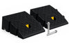 2X Bordsteinrampe PP Tragbar Türschwellenrampe 11cm Hoch Schwarz